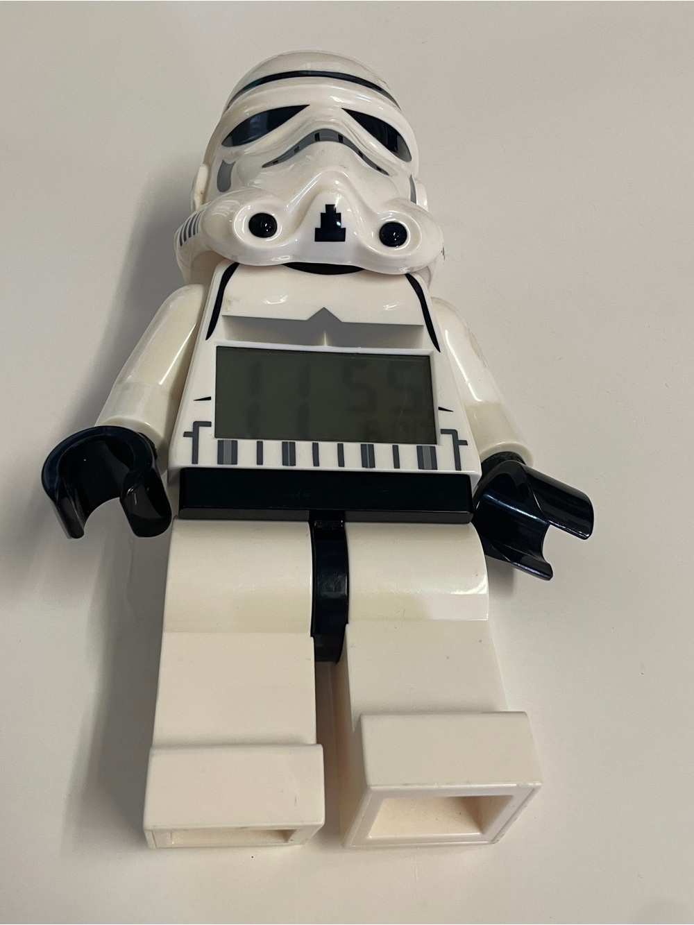 Stormtrooper LEGO Digital Alarm Clock - White & Black